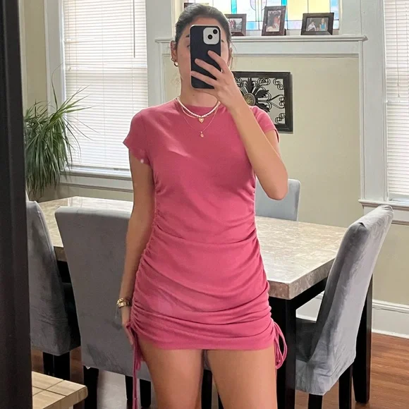 Drawstring Bodycon Dress - Picture 2 of 3